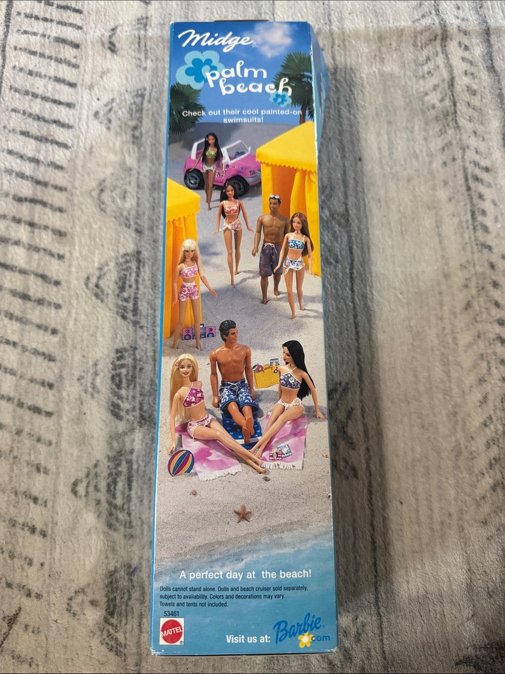 VINTAGE 2001 Mattel Palm Beach Midge Doll in Blue Floral Swim Set BARBIE - Picture 3 of 4
